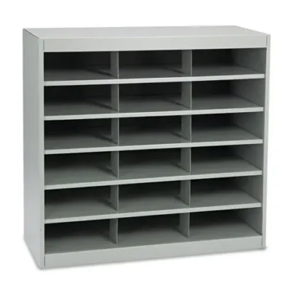 Safco® Steel Project Center Organizer, 18 Pockets, Gray