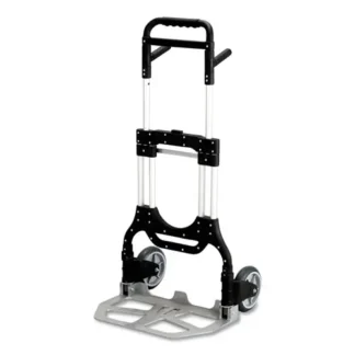 Safco® Stow-Away Heavy-Duty Hand Truck, 500 lb Capacity, Aluminum