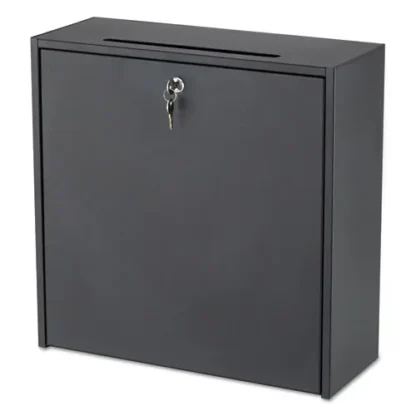 Safco® Wall-Mountable Interoffice Mailbox, Black