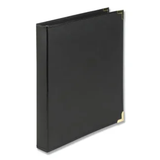 Samsill® Classic Collection Ring Binder, 3 Rings, 1" Capacity, 11 x 8.5, Black