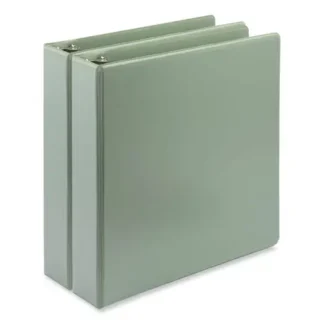 Samsill® Earth's Choice Plant Based BOHO D-Ring View Binders, Sage, 1.5" Capacity, 2/Pack