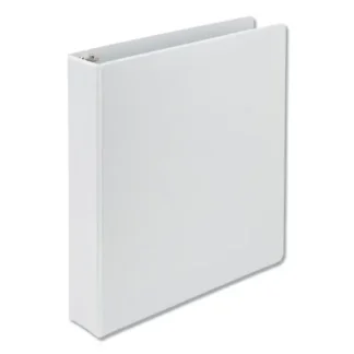 Samsill® Earth's Choice Plant-Based D-Ring View Binder, 3 Rings, 1.5" Capacity, 11 x 8.5, White