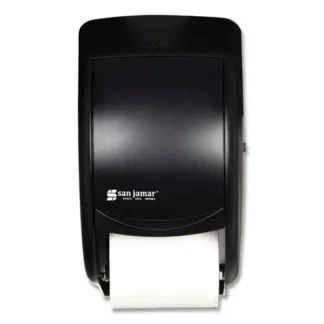 San Jamar® Duett Standard Bath Tissue Dispenser, 2 Roll, Black Pearl