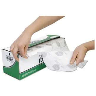 Sani Professional® Dry Foodservice Kitchen Roll Towels, 1-Ply, 15" x 7.5", White, 200 Towels/Roll, 4 Rolls/Carton (Non-Stock Item - Extended Delivery Time)