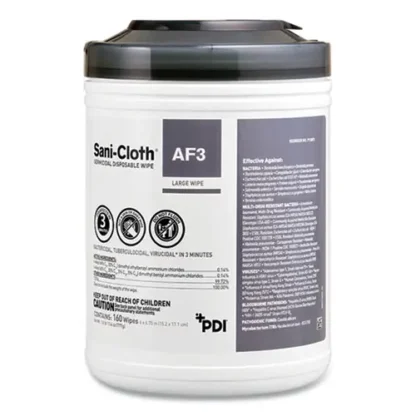 Sani Professional® Sani-Cloth AF3 Germicidal Disposable Wipes, Extra-Large, Unscented, White, 75 Wipes/Pack