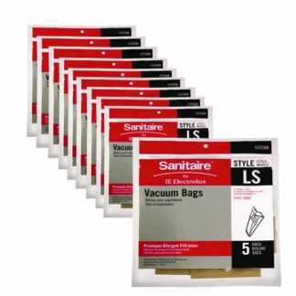 Sanitaire® Commercial Upright Vacuum Cleaner Replacement Bags, Style LS, 5/Pack, 10 Packs/Carton
