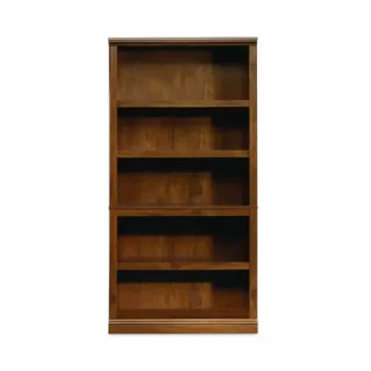 Sauder® Select Collection Bookcase, Five-Shelf, Oiled Brown