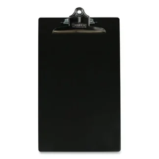 Saunders Aluminum Clipboard, Black, 8.5 x 14, 1" Clip Capacity