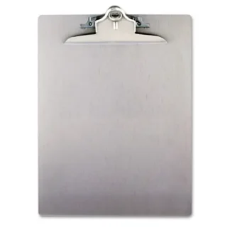 Saunders Recycled Aluminum Clipboard with High-Capacity Clip, Silver