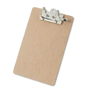 Saunders Recycled Hardboard Archboard Clipboard, 2.5" Clip Capacity, Holds 8.5 x 11 Sheets, Brown