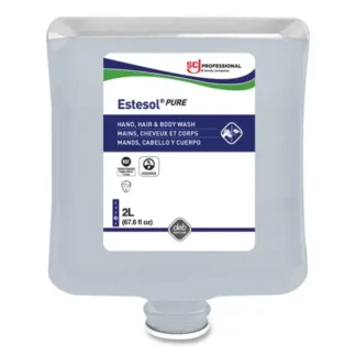 SC Johnson Professional® Estesol PURE Hand, Hair and Body Cleaner, Fragrance-Free, 2 L Cartridge Refill, 4/Carton