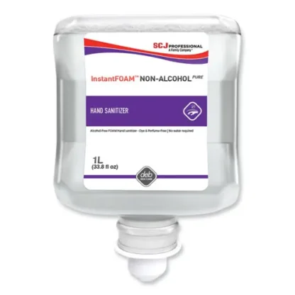 SC Johnson Professional® InstantFOAM Non-Alcohol PURE Hand Sanitizer Refill Cartridge, Unscented, 1 L, 6/Carton