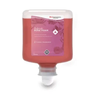 SC Johnson Professional® Refresh Foaming Hand Soap Manual Cartridge Refill, Rose Scent, 1 L, 6/Carton