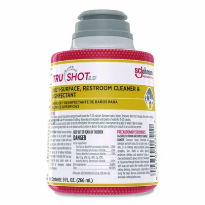 SC Johnson Professional® TruShot 2.0 Disinfectant Multisurface Cleaner, Fresh Scent, 9 oz Cartridge, 4/Carton