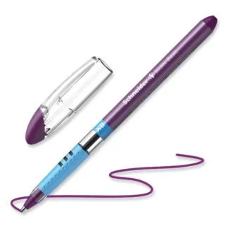 Schneider® Slider Basic Ballpoint Pen, Extra-Bold 1.4 mm, Violet Ink, Violet Barrel, 10/Box