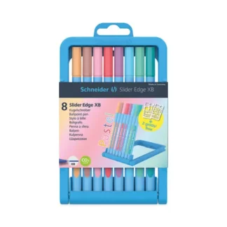 Schneider® Slider Edge XB Ballpoint Pen, Stick, Extra-Bold 1.4 mm, Assorted Ink and Barrel Colors, 8/Set
