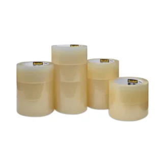 Scotch® Greener Commercial Grade Packaging Tape, 3" Core, 1.88" x 54.6 yds, Clear, 12/Pack