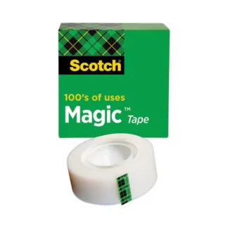 Scotch® Magic Tape Refill, Clear, 1" Core, 0.75" x 83.33 ft