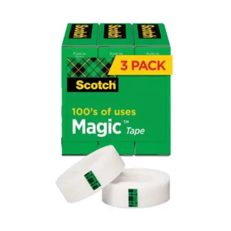 Scotch® Magic Tape Refill, Clear, 3/Pack