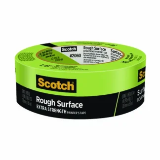Scotch® Rough Surface Extra Strength Painter's Tape, Green, 3" Core, 1.41" x 60.1 yds