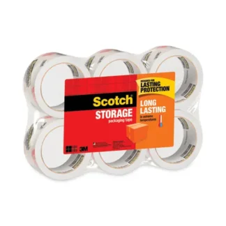 Scotch® Storage Tape, 3" Core, 1.88" x 54.6 yds, Clear, 6/Pack
