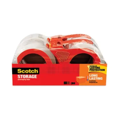Scotch® Storage Tape with Dispenser, Clear, 1.88" x 38.2 yds, 4 Pack