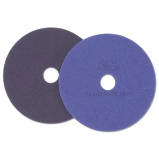Scotch-Brite™ Diamond Floor Pads, 17" Diameter, Purple, 5/Carton
