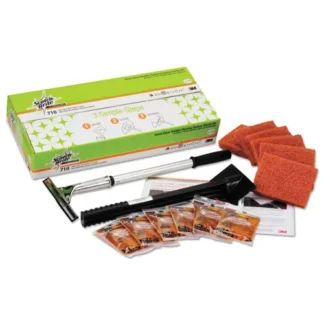 Scotch-Brite™ PROFESSIONAL Quick Clean Griddle Cleaning System Starter Kit, Orange