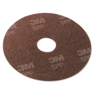 Scotch-Brite™ Surface Preparation Pad, 13" Diameter, Maroon, 10/Carton