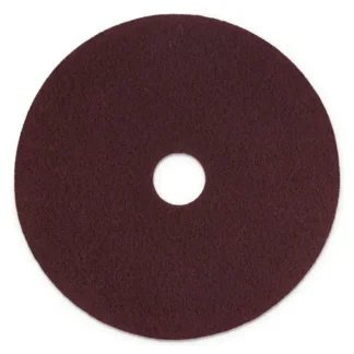 Scotch-Brite™ Surface Preparation Pad Plus, 17" Diameter, Maroon, 5/Carton