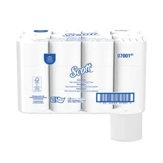 Scott® Essential Extra Soft Coreless Standard Roll Bath Tissue, Septic Safe, 2-Ply, White, 800 Sheets/Roll, 36 Rolls/Carton