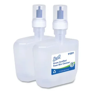 Scott® Essential Green Certified Foam Skin Cleanser Refill, Unscented, 1,200 mL, 2/Carton
