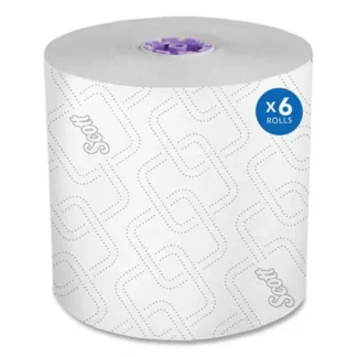 Scott® Essential High Capacity Hard Roll Towel, 1-Ply, 8" x 950 ft, White, 6 Rolls/Carton