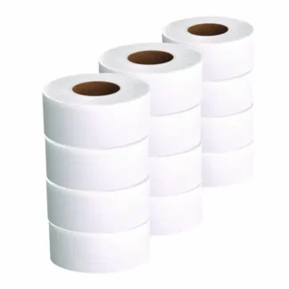 Scott® Essential JRT Jumbo Roll Bathroom Tissue, Septic Safe, 2-Ply, White, 3.55" x 1,000 ft, 12 Rolls/Carton