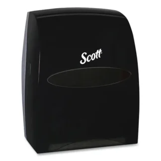 Scott® Essential Manual Hard Roll Towel Dispenser, Black