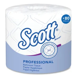 Scott® Essential Standard Roll Bathroom Tissue, Septic Safe, 2-Ply, White, 550 Sheets/Roll, 80 Rolls/Carton