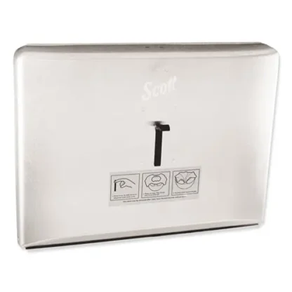 Scott® Personal Seat Cover Dispenser, Stainless Steel