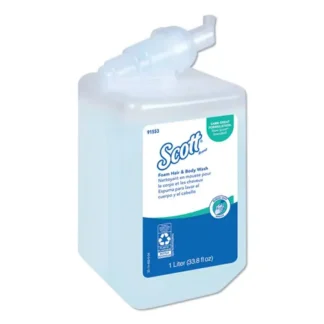 Scott® Pro Foam Hair and Body Wash, Floral Scent, 6/Carton