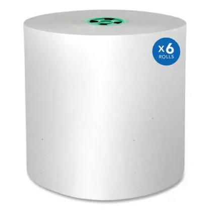 Scott® Pro Hard Roll Paper Towels with Absorbency Pockets, Green Core, 1-Ply, 7.5" x 900 ft, 6 Rolls/Carton