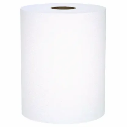 Scott® Universal 100% Recycled Fiber Hard Roll Paper Towels, 1-Ply, 8" x 800 ft, White, 6 Rolls/Carton