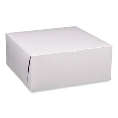 SCT® Bakery Boxes, Standard, White, 50/Carton