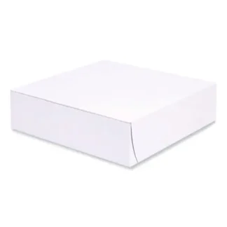 SCT® Bakery Boxes, Standard, 9 x 9 x 2.5, White, Paper, 250/Carton