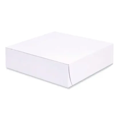 SCT® Bakery Boxes, Standard, 9 x 9 x 2.5, White, Paper, 250/Carton