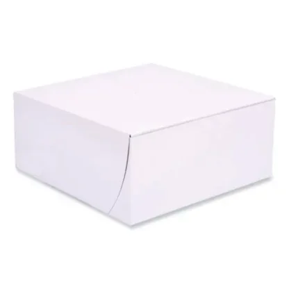SCT® Bakery Boxes, Standard, White, Paper, 200/Carton