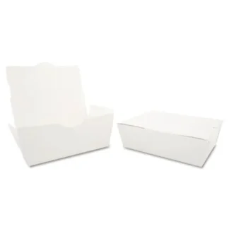SCT® ChampPak Carryout Boxes, #3, White, Paper, 200/Carton