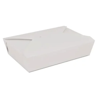 SCT® ChampPak Retro Carryout Boxes, #2, White, Paper, 200/Carton