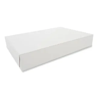 SCT® Clay-Coated Donut Boxes, 16 x 11.5 x 2.5, White, Paper, 100/Carton