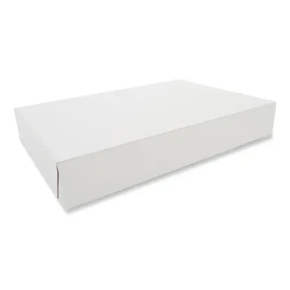 SCT® Clay-Coated Donut Boxes, 16 x 11.5 x 2.5, White, Paper, 100/Carton