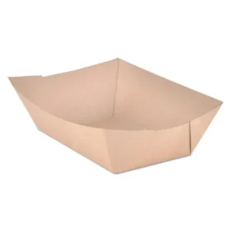 SCT® Eco Food Trays, 3 lb Capacity, Brown, Paper, 500/Carton