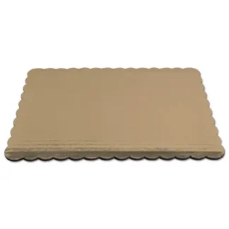 SCT® Gold Cake Pads, 1/4 Sheet Size, Gold, Paperboard with Mylar Coating, 100/Carton
